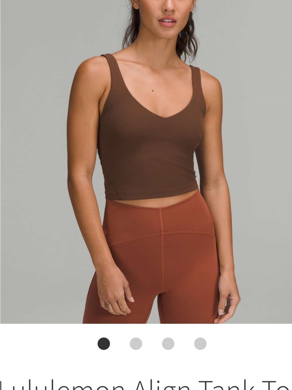Lululemon Align Cropped Tank in Java